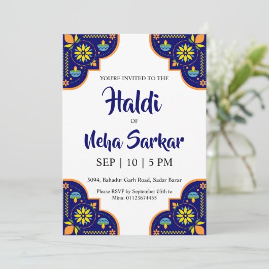 Einladung zur Zeremonie (Stehend Vorderseite)