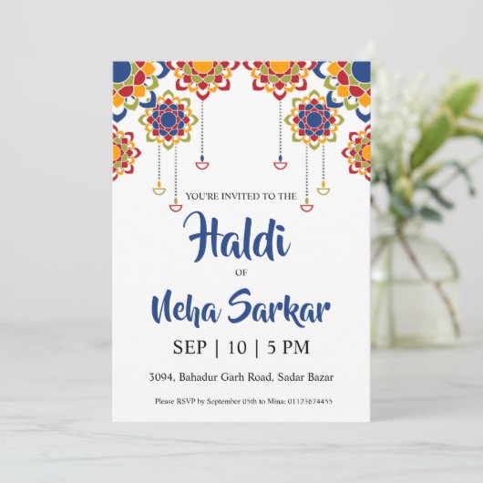 Einladung zur Zeremonie (Stehend Vorderseite)