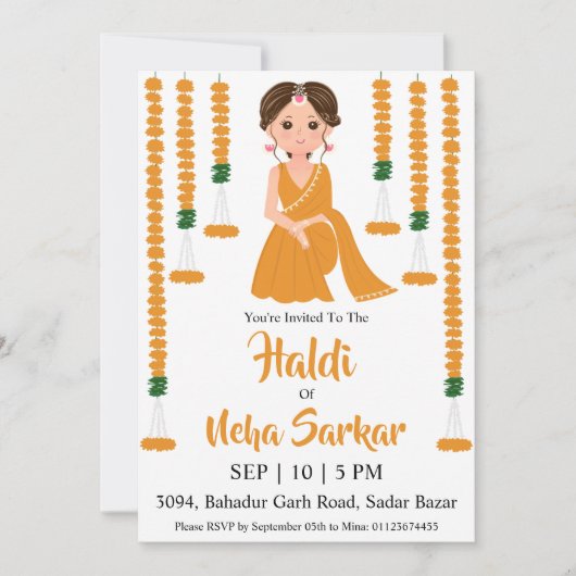 Einladung zur Zeremonie (Vorderseite)