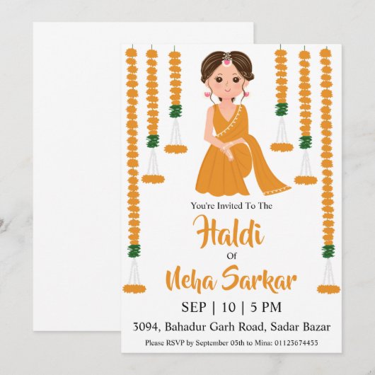 Einladung zur Zeremonie (Vorne/Hinten)