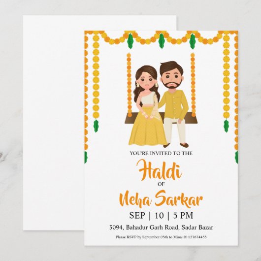 Einladung zur Zeremonie (Vorne/Hinten)