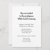 Einladung zur Zeremonie der weißen Teppiche Medizi (Rückseite)