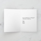 Einladung zur Zeremonie für die Entweihung von Kin (Innenseite)