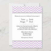 Einladung zur Zickzack magnetischen Hochzeit von L (Vorderseite)