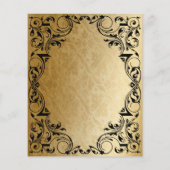 Einladung zur Zierkapelle Black Gold (Rückseite)