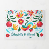 Einladung zur zweisprachigen Hochzeit - Flora Alle (Cover)