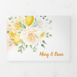 Einladung zur zweisprachigen Hochzeit - Lemon alle