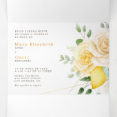 Einladung zur zweisprachigen Hochzeit - Lemon alle (Innenseite Mitte)