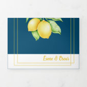 Einladung zur zweisprachigen Hochzeit - Zitronen a (Cover)