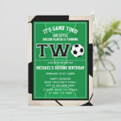 Einladung zur zweiten Geburtstagsfeier (Stehend Vorderseite)