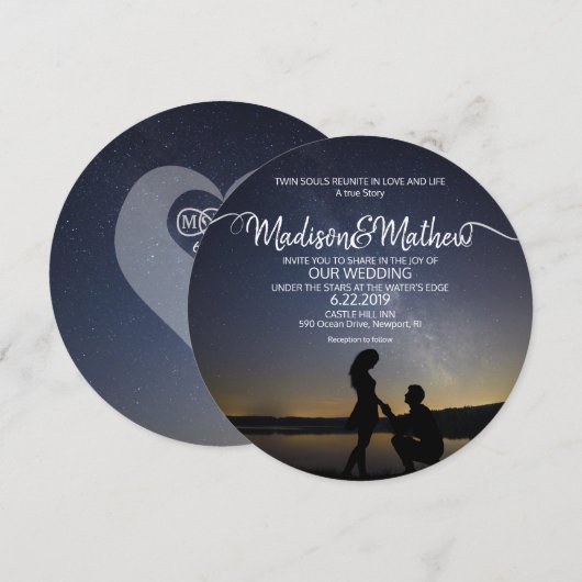 Einladung zur Zwillingsflamme (Vorne/Hinten)