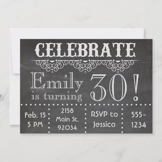 Einladung zur Zwischenablage: feiern (Vorderseite)