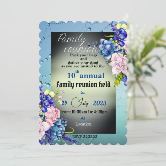 Einladung zusammenkommen (Stehend Vorderseite)