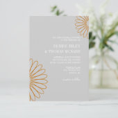Einladung| Zwei Blume|gr Einladung (Stehend Vorderseite)
