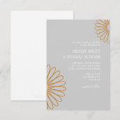 Einladung| Zwei Blume|gr Einladung (Vorne/Hinten)