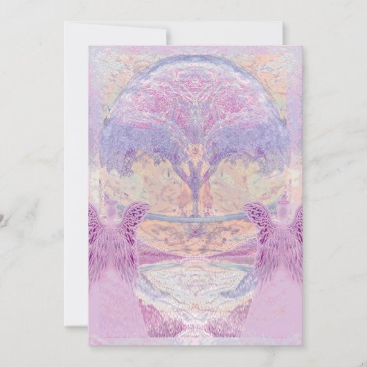 Einladung | Zwei Engel & Tree (Vorderseite)