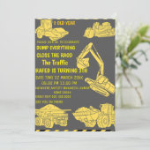 EinladungBau Einladung am Geburtstag, Konstantentu (Stehend Vorderseite)