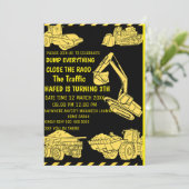 EinladungBau Einladung am Geburtstag, Konstantentu (Stehend Vorderseite)