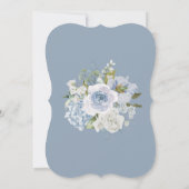 EinladungElegante Hochzeit mit Blumen Rett des Dat Einladung (Rückseite)