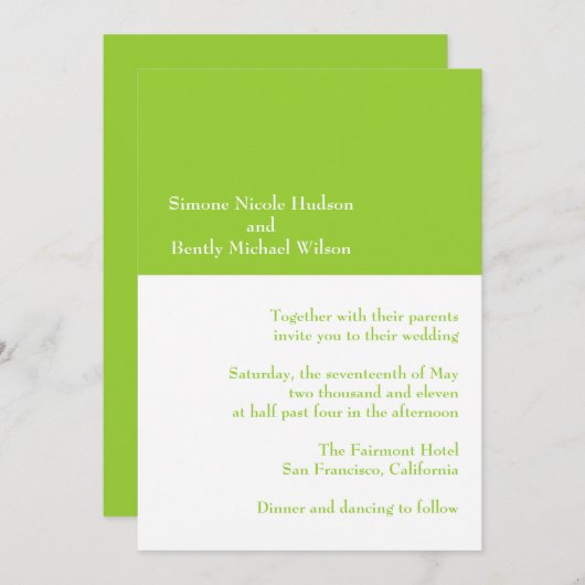 Einladungen (Vorne/Hinten)