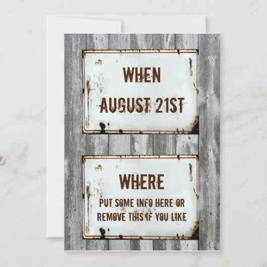 Einladungen (Rückseite)