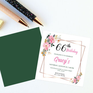 Einladungen 66. Geburtstag