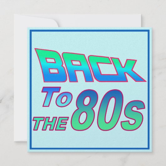 Einladungen 80er 2 (Vorderseite)