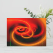 Einladungen Abstrakter Art - Abstrakte Wellen (Stehend Vorderseite)