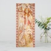 Einladungen Alphonse Mucha Jeanne d'Arc (Stehend Vorderseite)