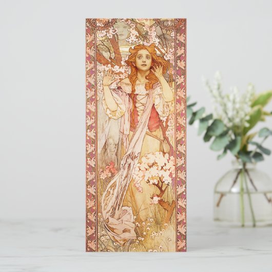 Einladungen Alphonse Mucha Jeanne d'Arc (Stehend Vorderseite)