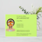 Einladungen am Wochenende des Wellness-Centers (Stehend Vorderseite)