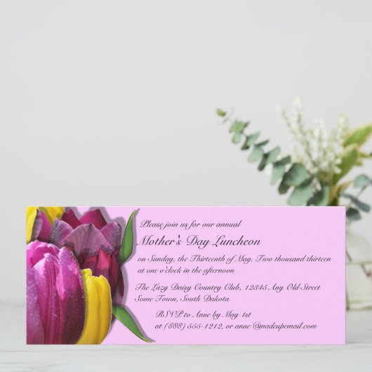 Einladungen an den Muttertag (Stehend Vorderseite)