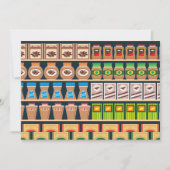 Einladungen an den Supermarkt (Vorderseite)