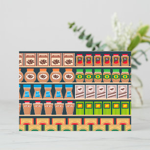 Einladungen an den Supermarkt