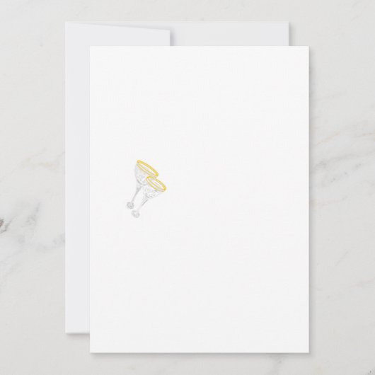 Einladungen & Ankündigungen : Champagnerbrille (Vorderseite)