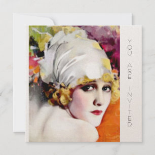 Einladungen, anna Nilsson auf metallischem Goldbes Einladung