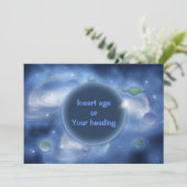 Einladungen - anpassbar, Leerzeichen (Stehend Vorderseite)