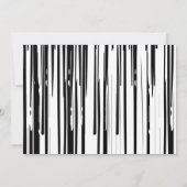 Einladungen auf Mod Schwarz-Weiß-Junggeselinnen-Ab (Rückseite)