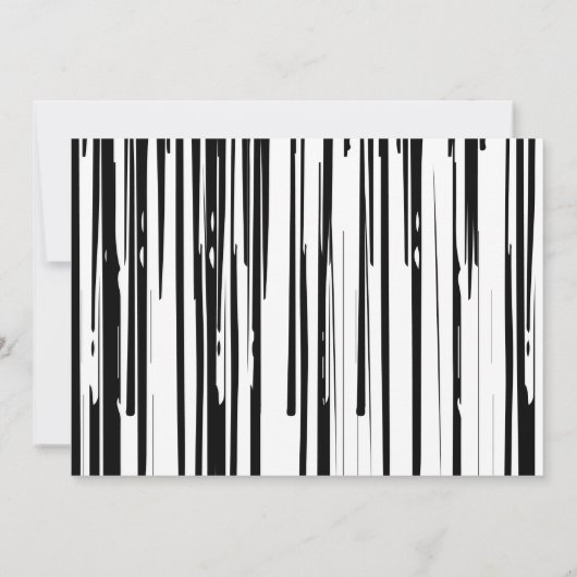 Einladungen auf Mod Schwarz-Weiß-Junggeselinnen-Ab (Rückseite)