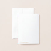 Einladungen Berufliche Foil Card (Rückseite mit Umschlag)