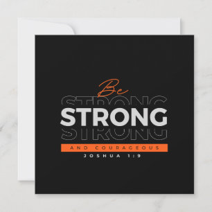 Einladungen - Bibelverse Joshua 1:9 - Stationär