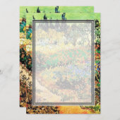 Einladungen. Blühender Garten mit Pfad Einladung (Vorne/Hinten)