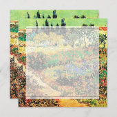 Einladungen. Blühender Garten mit Pfad Einladung (Vorne/Hinten)