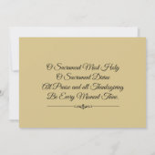 Einladungen der Ersten Heiligen Kommunion durch Mä (Rückseite)