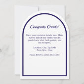 Einladungen der Graduierungspartei für Grads - Vor (Rückseite)