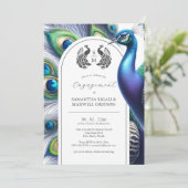 Einladungen der Interessengruppe Majestic Peacock (Stehend Vorderseite)