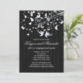 Einladungen der modernen Liebesvögel (Stehend Vorderseite)