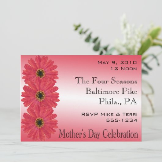 Einladungen der Mutter Tages (Stehend Vorderseite)