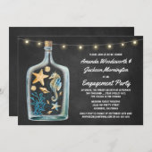 Einladungen der Nautical Chalkboard-Gruppe (Vorne/Hinten)