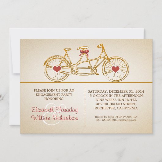 Einladungen der niedlichen Verbindungspartei (Vorderseite)